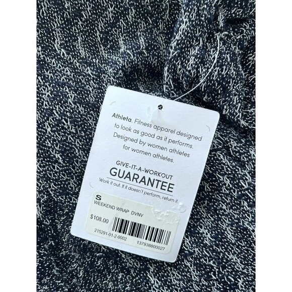Athleta Weekend Wrap Woman's Sz S Blue Duster Cardigan NWT - Picture 7 of 10